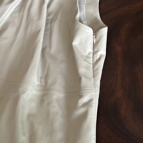 Antonio Melani Tobar Genuine Leather Twist Halter Neck Sleeveless Top. - Picture 7 of 11